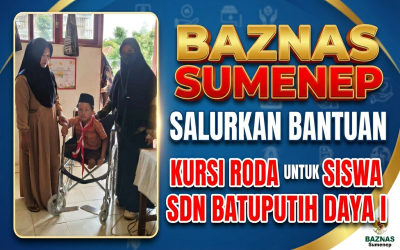 Secercah Harap di Pagi Hari: BAZNAS Sumenep Salurkan Bantuan Kursi Roda untuk Siswa SDN Batuputih Daya I