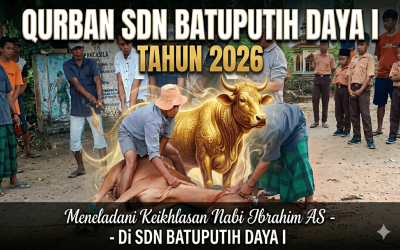 Wujud Kepedulian dan Edukasi, SDN Batuputih Daya I Sukses Gelar Penyembelihan Hewan Qurban 3 Tahun Berturut-turut